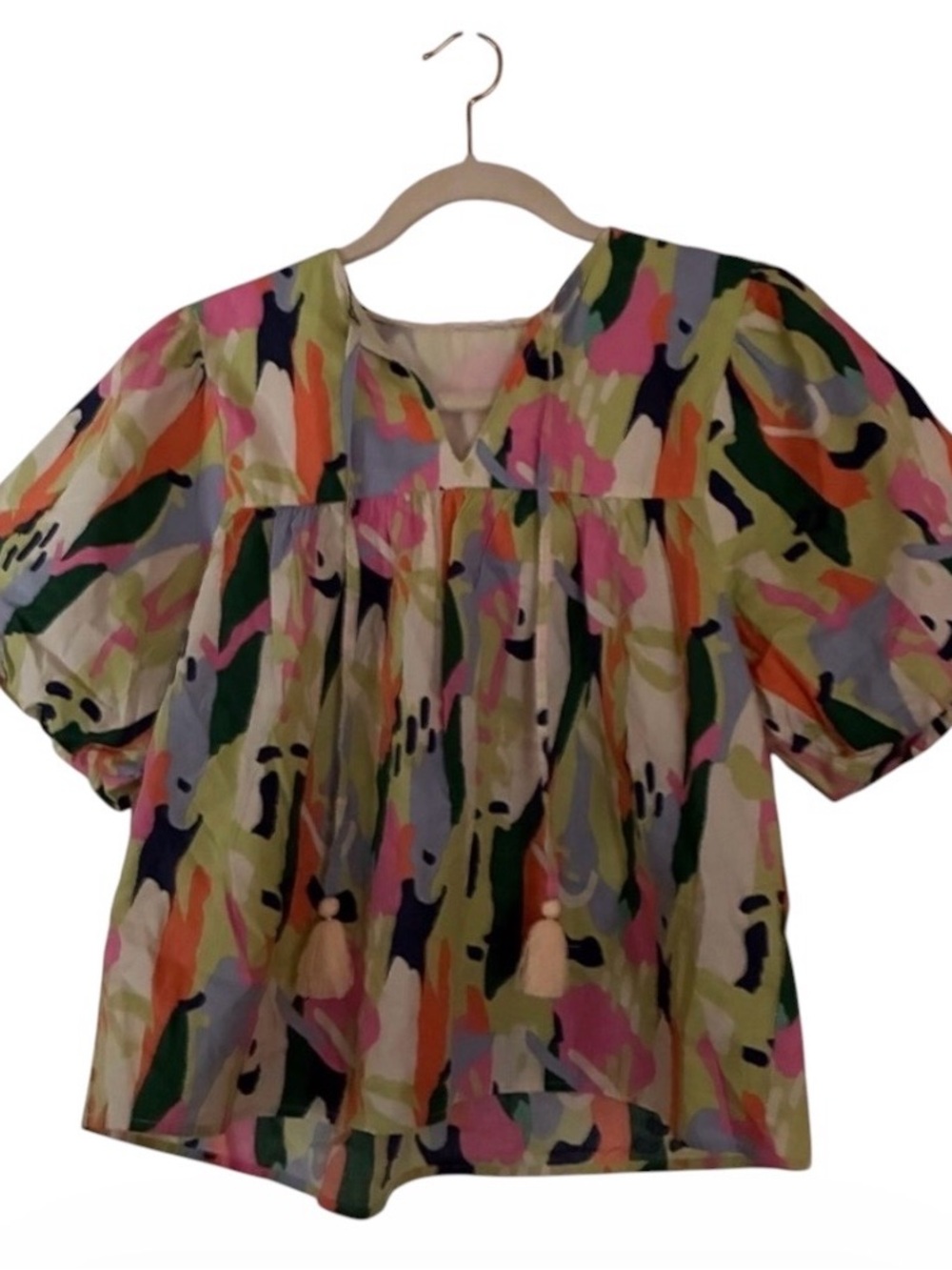 THML Multicolor Abstract Blouse Sz.XS